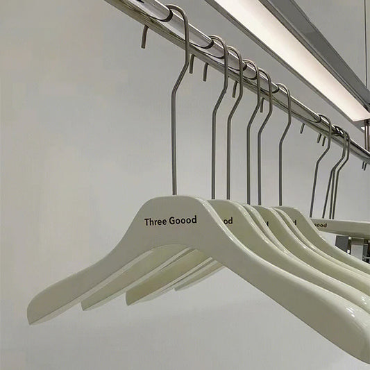 Women’s Beech Wood Hangers with Clips | Custom Boutique Hangers