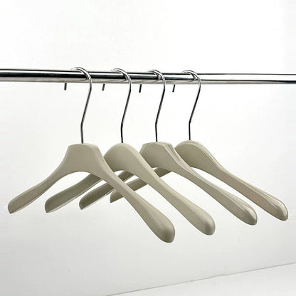 Matte Gray Wooden Hangers Non-Slip | Clothes & Pants Hanger 4 Styles