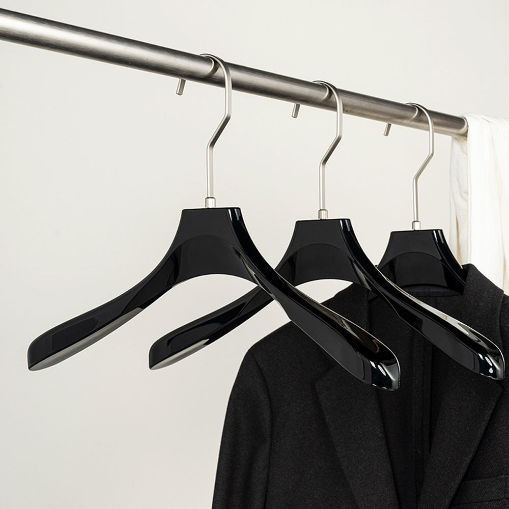 Wholesale Black Acrylic Clothes & Pants Hangers with Custom Logo