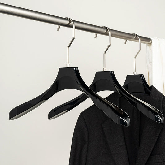 Wholesale Black Acrylic Clothes & Pants Hangers with Custom Logo