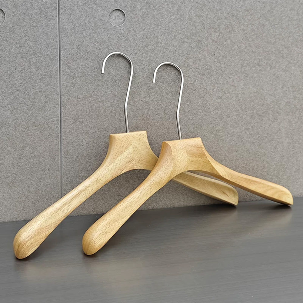 Wholesale Rubberwood Suit & Pants Hangers with Custom Logo