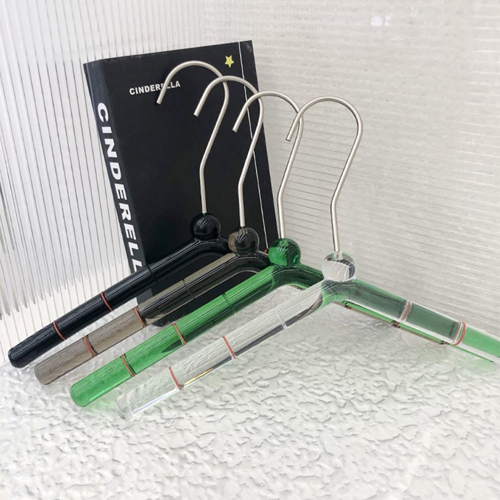 Crystal Acrylic Clothes Hangers & Pants Hangers – Non-Slip Boutique Display