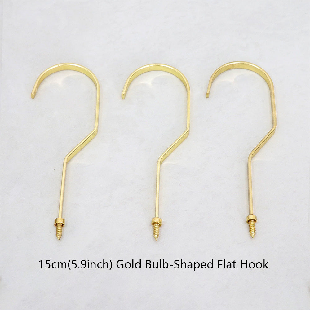 Wholesale 360° Swivel Metal Clothes Hanger Hooks | Screw-In Replacement Parts /10pcs