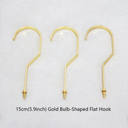 Wholesale 360° Swivel Metal Clothes Hanger Hooks | Screw-In Replacement Parts /10pcs