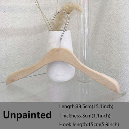 Women’s Beech Wood Hangers with Clips | Custom Boutique Hangers