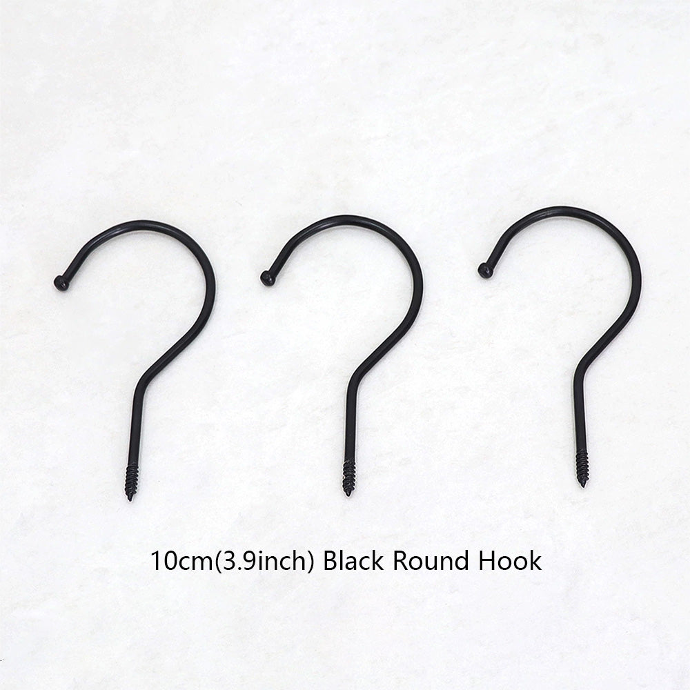 Wholesale 360° Swivel Metal Clothes Hanger Hooks | Screw-In Replacement Parts /10pcs