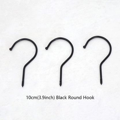 Wholesale 360° Swivel Metal Clothes Hanger Hooks | Screw-In Replacement Parts /10pcs