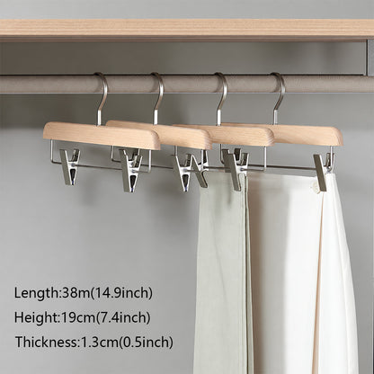 Solid European Beech Wood Hangers for Suits, Coats, Pants & Skirts