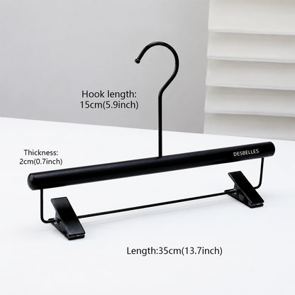 Beech Wood Clothes Hangers with Pants Clips and Custom Logo for Retail