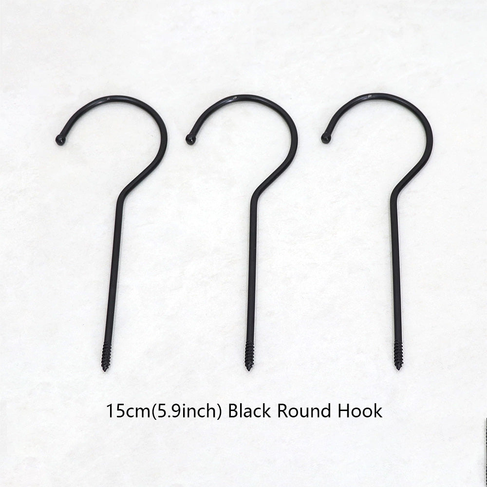 Wholesale 360° Swivel Metal Clothes Hanger Hooks | Screw-In Replacement Parts /10pcs