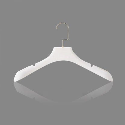 White Velvet Wedding Dress Hangers - Custom Logo Non-Slip | TheGarmentHanger