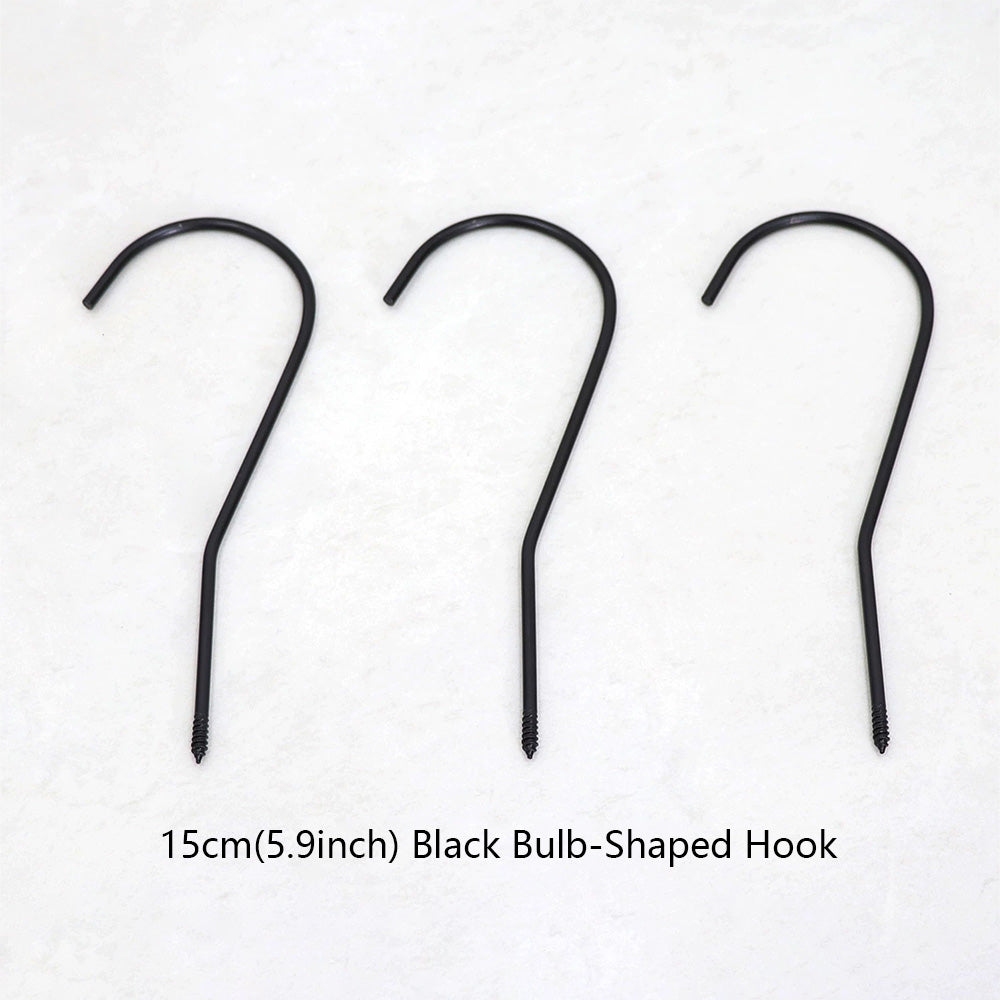 Wholesale 360° Swivel Metal Clothes Hanger Hooks | Screw-In Replacement Parts /10pcs
