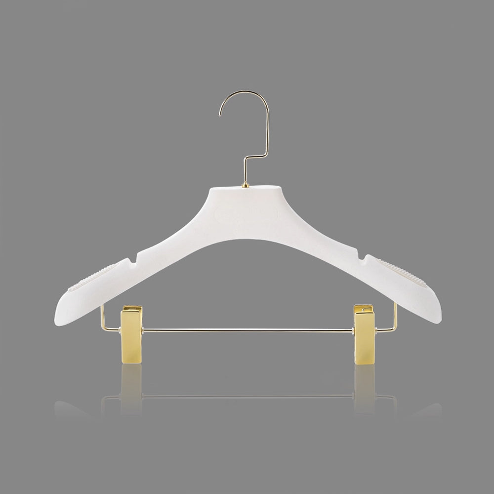 White Velvet Wedding Dress Hangers - Custom Logo Non-Slip | TheGarmentHanger