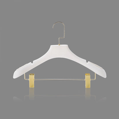 White Velvet Wedding Dress Hangers - Custom Logo Non-Slip | TheGarmentHanger