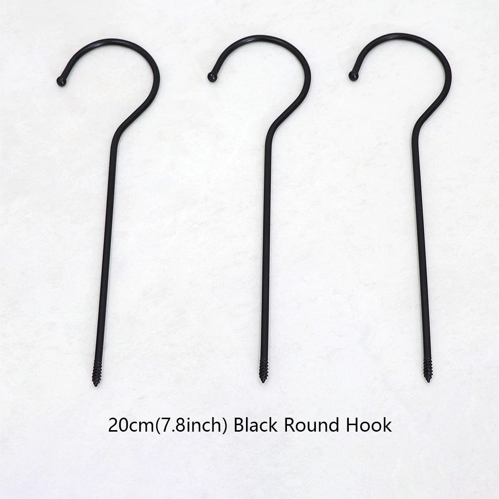 Wholesale 360° Swivel Metal Clothes Hanger Hooks | Screw-In Replacement Parts /10pcs