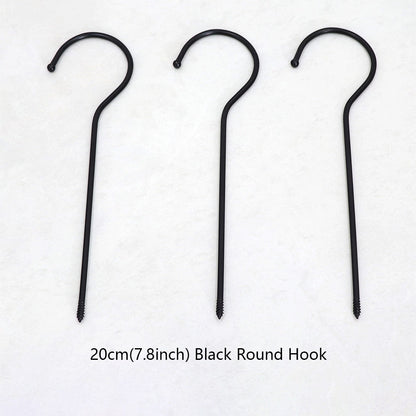 Wholesale 360° Swivel Metal Clothes Hanger Hooks | Screw-In Replacement Parts /10pcs