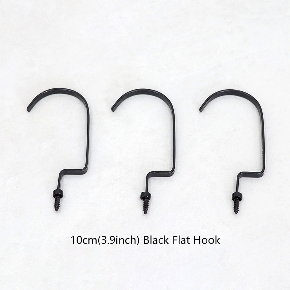 Wholesale 360° Swivel Metal Clothes Hanger Hooks | Screw-In Replacement Parts /10pcs