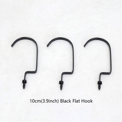 Wholesale 360° Swivel Metal Clothes Hanger Hooks | Screw-In Replacement Parts /10pcs