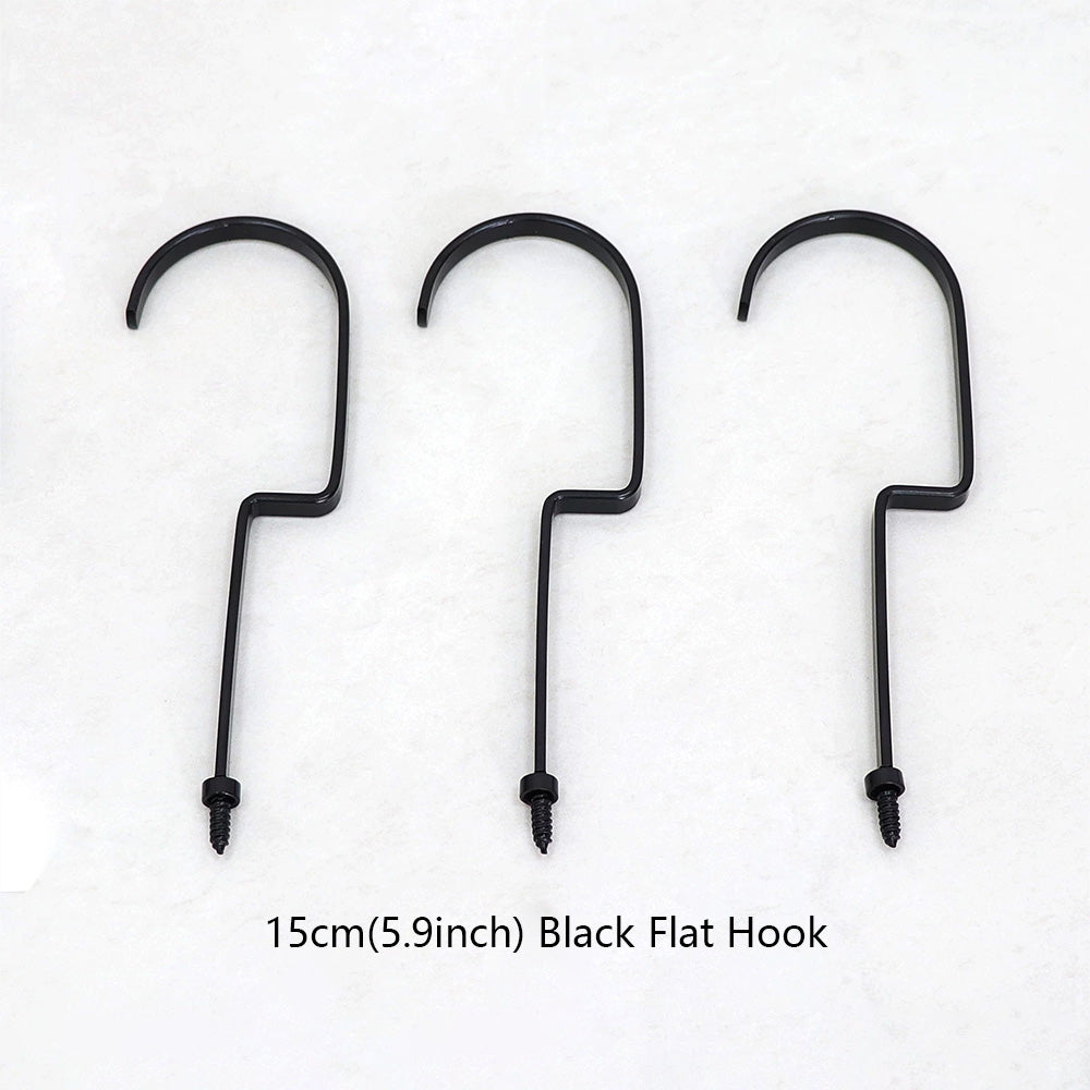 Wholesale 360° Swivel Metal Clothes Hanger Hooks | Screw-In Replacement Parts /10pcs