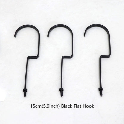 Wholesale 360° Swivel Metal Clothes Hanger Hooks | Screw-In Replacement Parts /10pcs