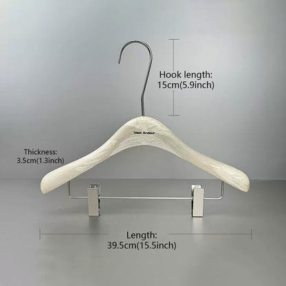 Wholesale Resin Clothes Hangers with Custom Logo and Adjustable Clips