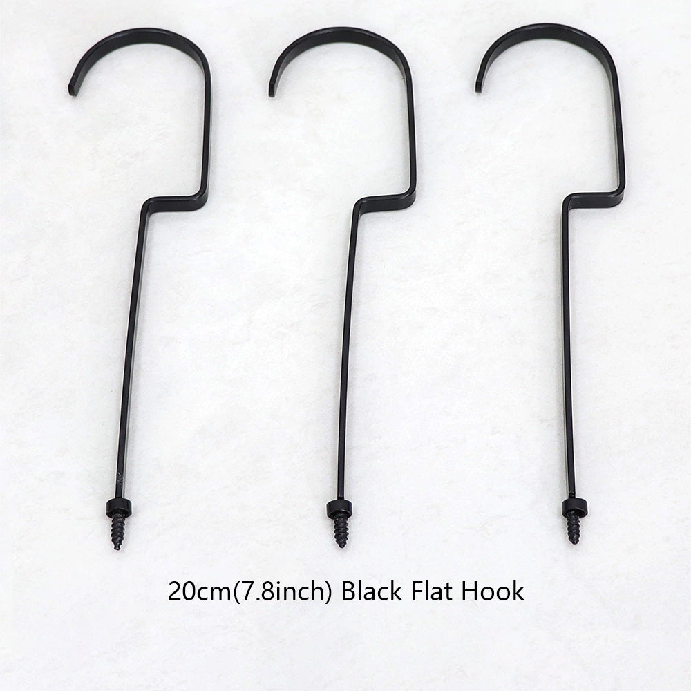 Wholesale 360° Swivel Metal Clothes Hanger Hooks | Screw-In Replacement Parts /10pcs