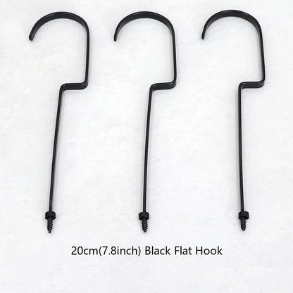 Wholesale 360° Swivel Metal Clothes Hanger Hooks | Screw-In Replacement Parts /10pcs