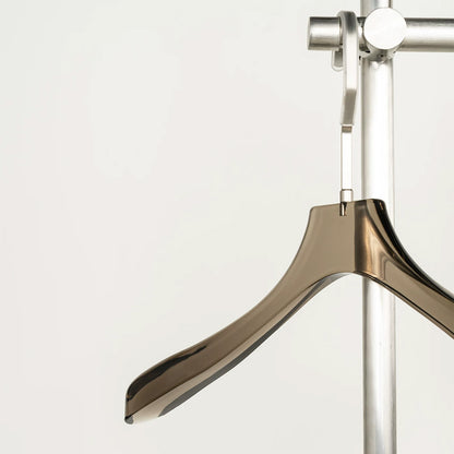 Custom Smoke Black Acrylic Clothes Hangers Wholesale with Logo