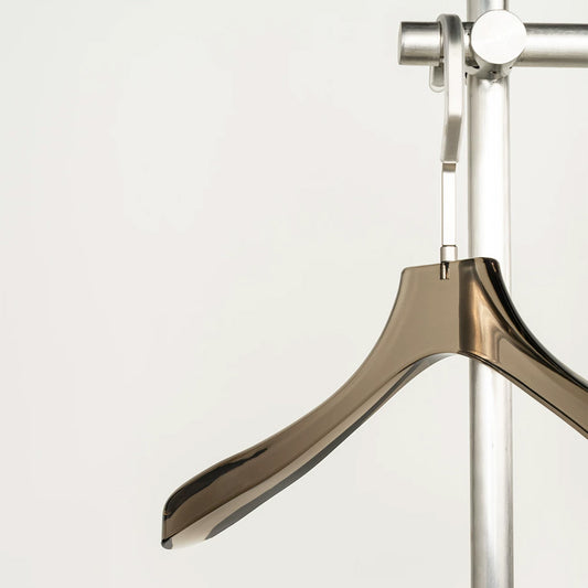 Custom Smoke Black Acrylic Clothes Hangers Wholesale with Logo