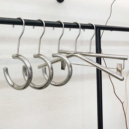 Stainless Steel C-Ring Scarf & Belt Hanger for Closet and Retail Display