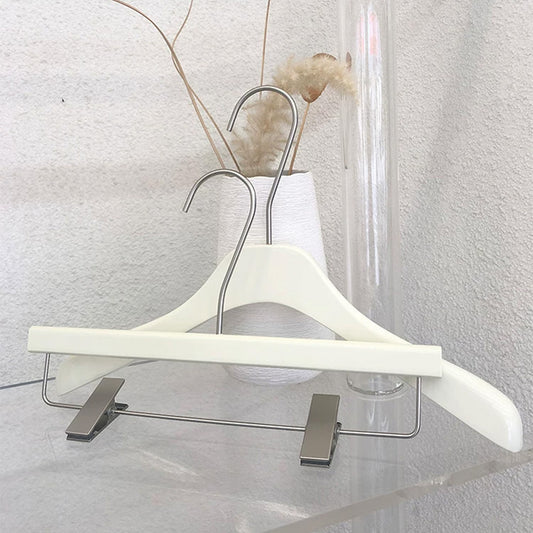 Women’s Beech Wood Hangers with Clips | Custom Boutique Hangers
