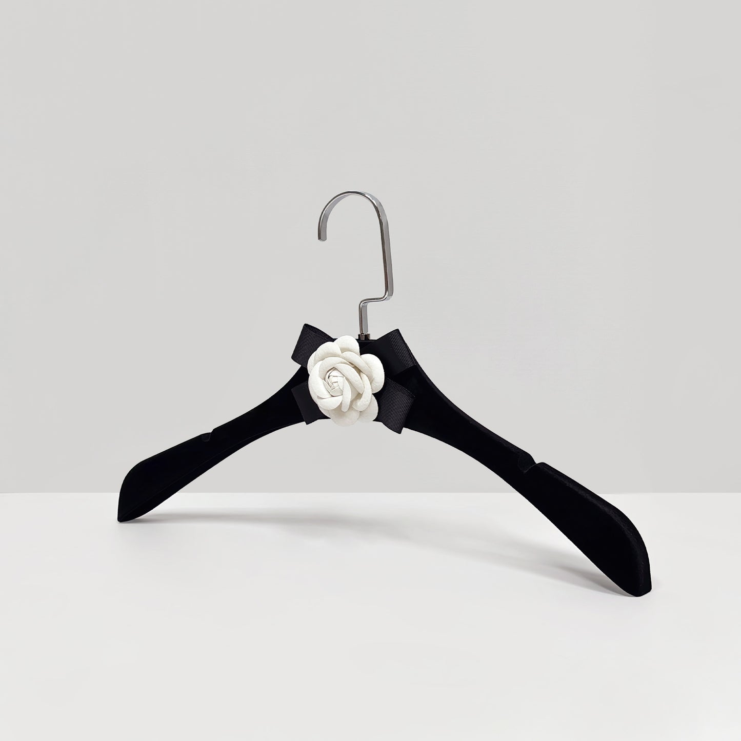 Camellia Velvet Non-Slip Hangers & Adjustable Pant Hangers for Boutique Clothing Display