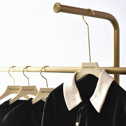 Luxury Beige Velvet Hangers | Non-Slip with Clips for Wedding Dresses & Coats