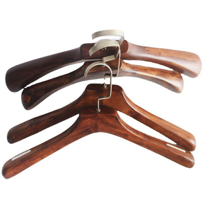 Wooden Hangers for Clothing Stores - Wide Shoulders, Non-Slip, Custom Logo, Adult Clothing