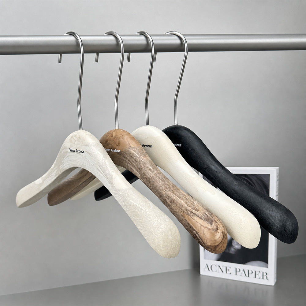 Wholesale Resin Clothes Hangers with Custom Logo and Adjustable Clips
