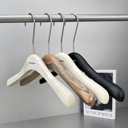 Wholesale Resin Clothes Hangers with Custom Logo and Adjustable Clips