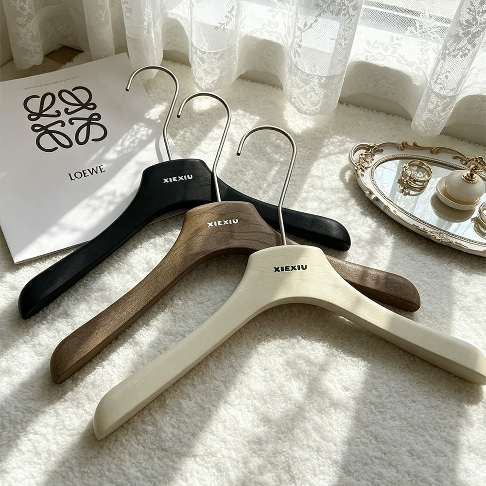 Custom Kids Clothes Hangers with Clips, Resin Wood Grain Children’s Hangers