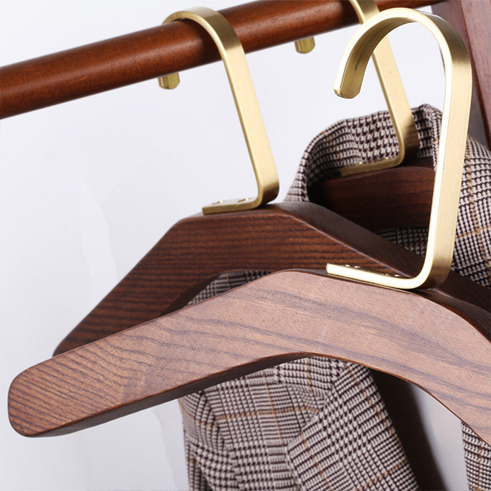 Premium Walnut Wood Hangers - Vintage Style for Coats Shirts Dresses | thegarmenthanger