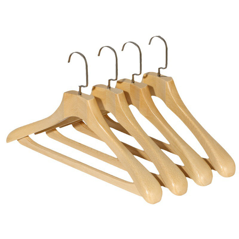 Luxury Beech Wood Suit Hangers - Hotel Non-Slip Vintage Style | thegarmenthanger