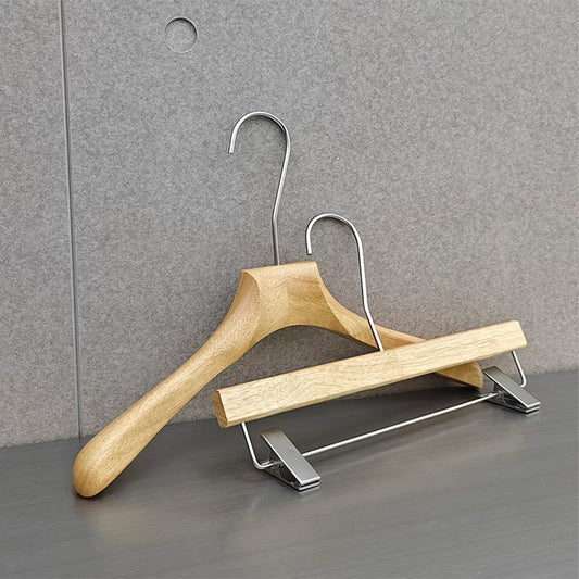 Wholesale Rubberwood Suit & Pants Hangers with Custom Logo