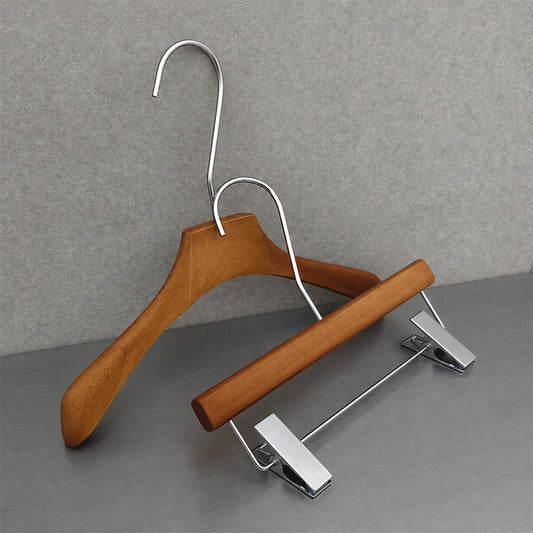 Wholesale Children’s Wooden Hangers & Pants Hangers with Clips