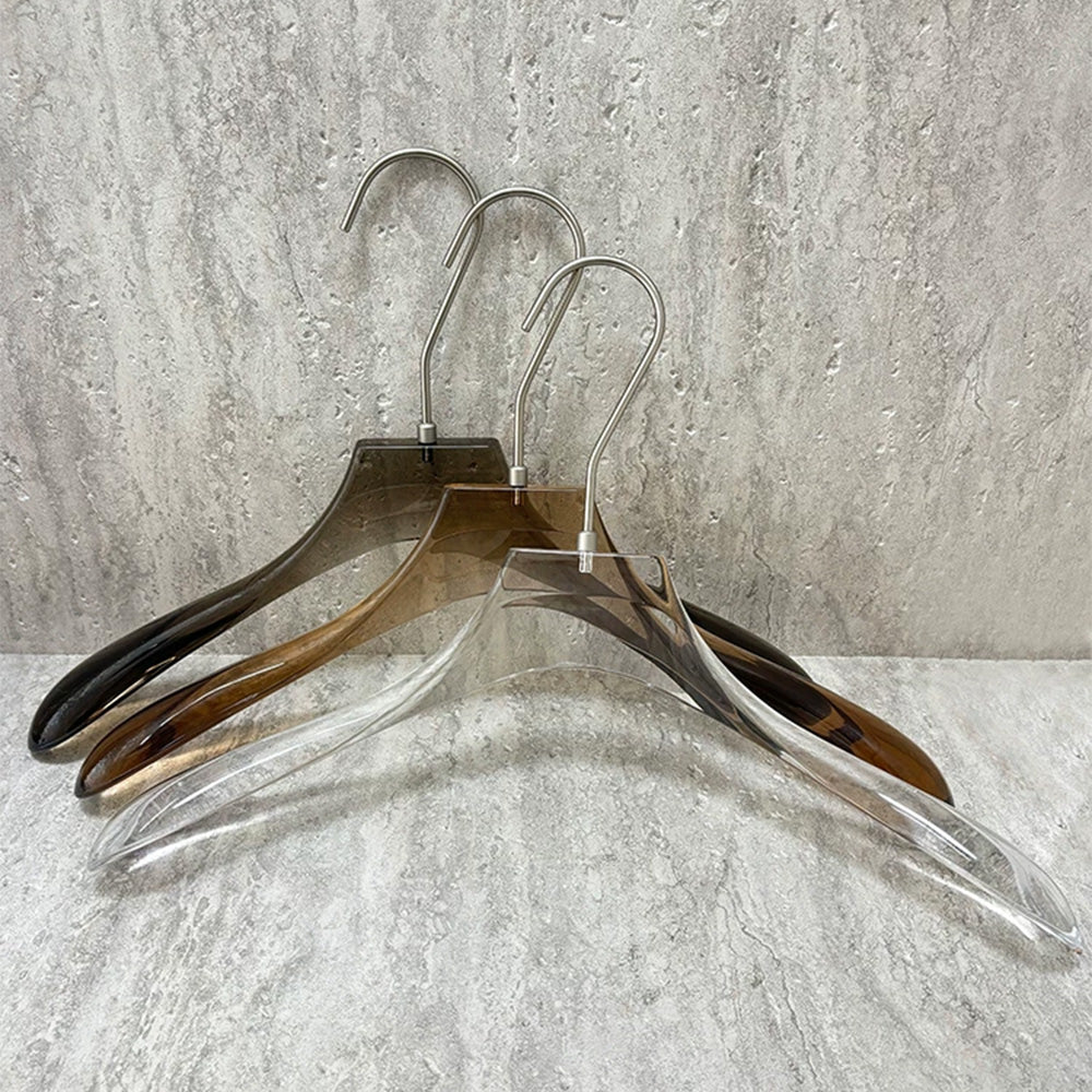 Luxury Men's Acrylic Suit & Pants Hangers for Boutiques | Custom Logo