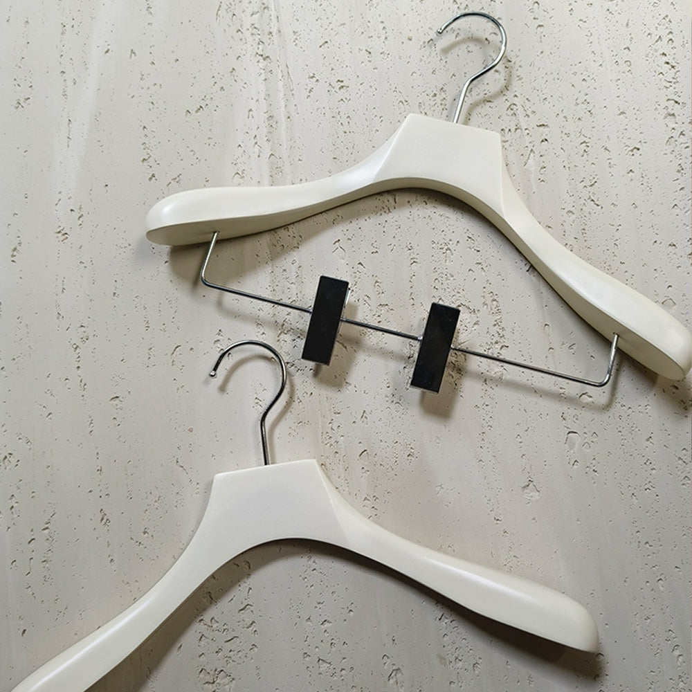 Women's White Wood Hangers - Premium Coat & Dress Display | thegarmenthanger
