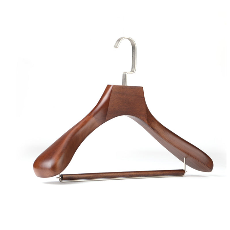Wide Shoulder Wooden Suit Hanger | Coat Display Rack | Natural Wood | thegarmenthanger