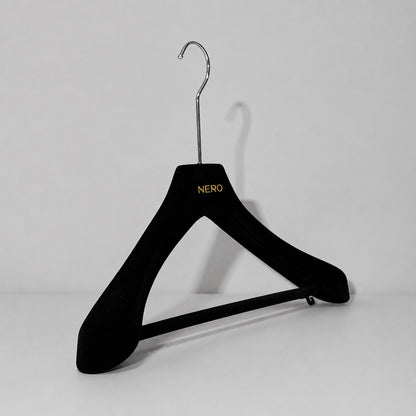 ABS Plastic Velvet Hangers – Non-Slip Flocked Coat Hanger Closet Organizer