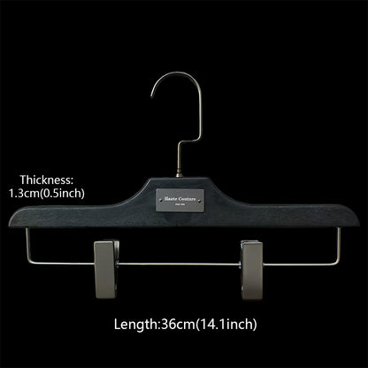 Custom Logo Solid Resin Hangers with Metal Plate for Boutique Clothing Stores