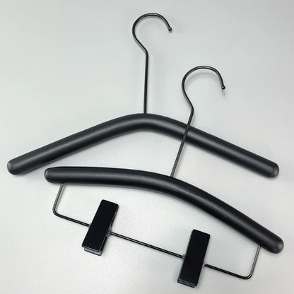 Custom Black Wooden Kids Hangers | Non-Slip Wholesale Hangers
