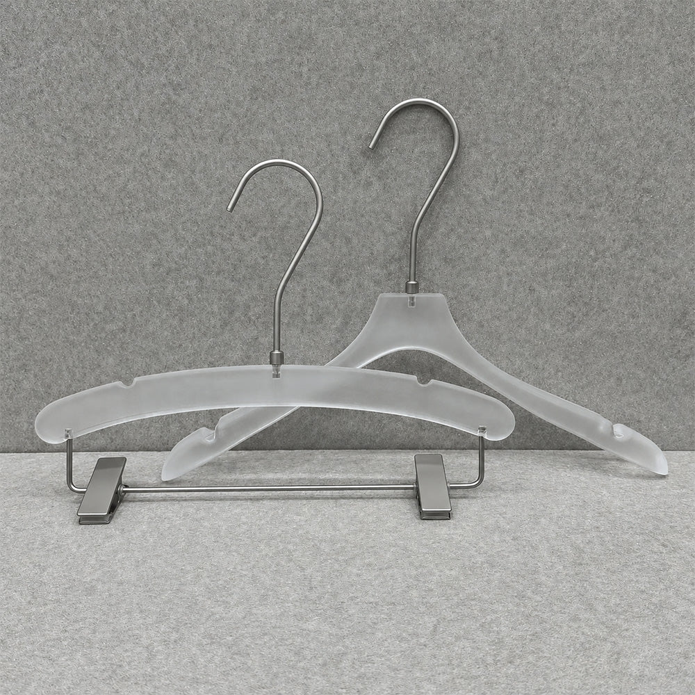 Wholesale Frosted Clear Acrylic Hangers with Custom Logo