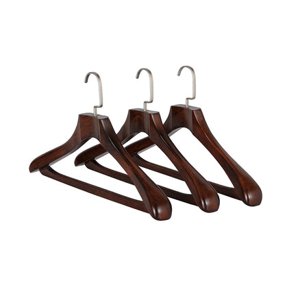 Luxury Beech Wood Suit Hangers - Hotel Non-Slip Vintage Style | thegarmenthanger
