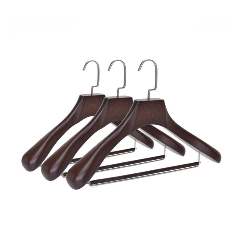 Wide Shoulder Wooden Suit Hanger | Coat Display Rack | Natural Wood | thegarmenthanger